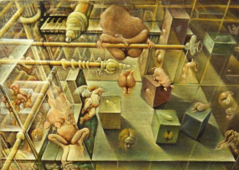 Perspective introspective avec apparition d'un ange